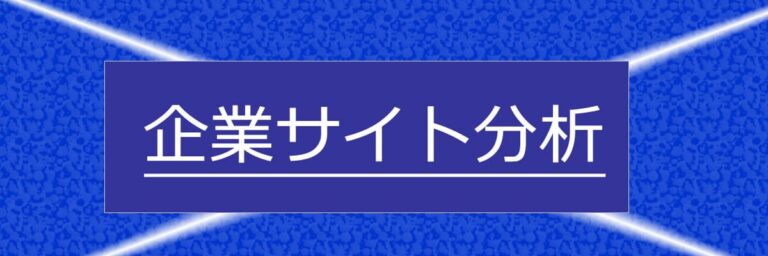 企業サイト分析