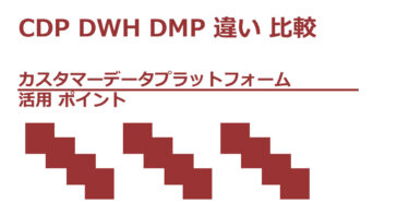 CDP DWH DMP 違い 比較 カスタマーデータプラットフォーム 始め方