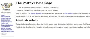 Postfix 公式 ホームページ